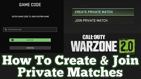 How To Create And Join Private Matches In Warzone 20 Youtube