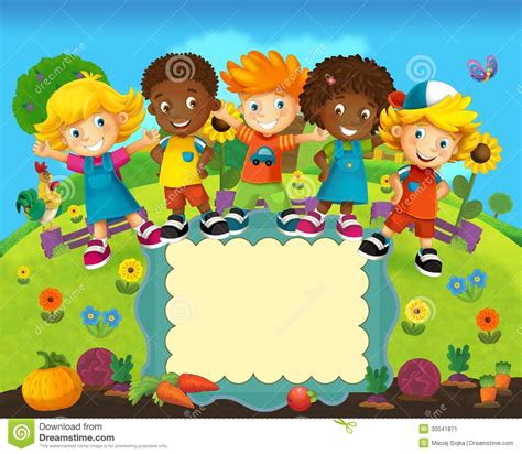 Portada » juegos educativos online para niños de primaria. The Group Of Happy Preschool Kids - Colorful Illustration ...