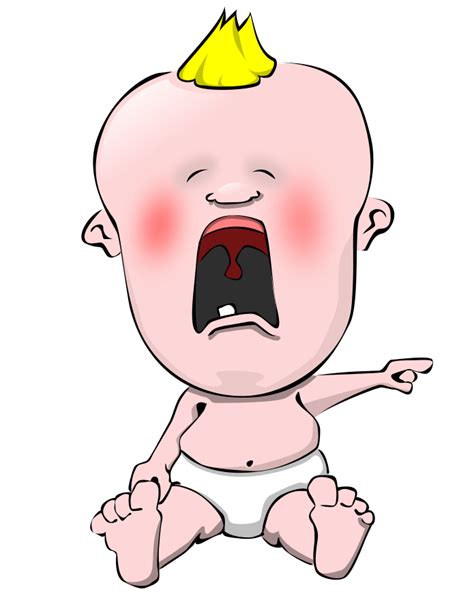 Crying Baby Cartoons Clipart Best