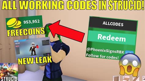 ALL WORKING CODES IN STRUCID CHAPTER LEAK Roblox YouTube