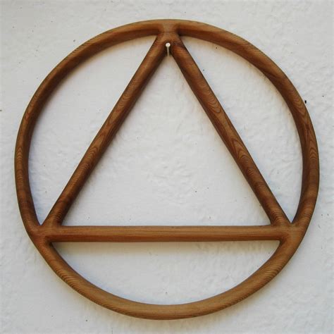 Sobriety Circle And Triangle Alcoholics Anonymous Symbol