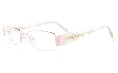 Vista First 8803 Stainless Steelzyl Womens Semi Rimless Optical Glasses Oval Frame Ray Ban