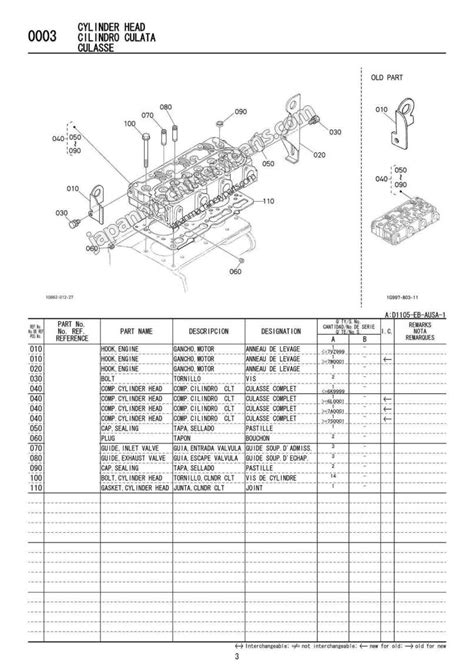 Kubota D1105 Engine Parts Diagram