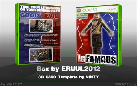 Infamous Xbox 360 Box Art Cover By Eruul2012