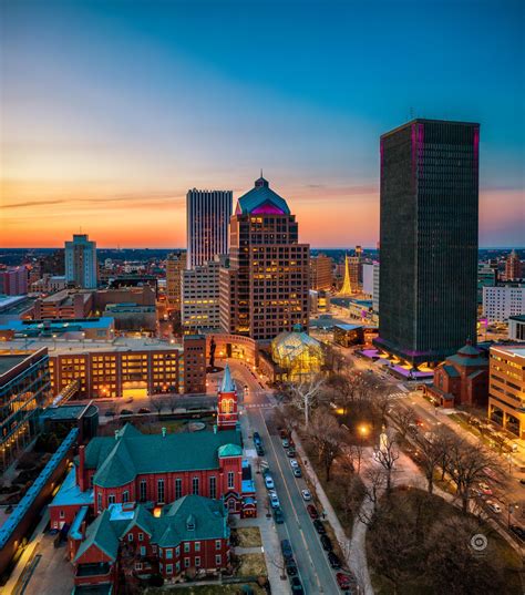 I Took A Photo Of Rochester During Sunset Photo Rrochester