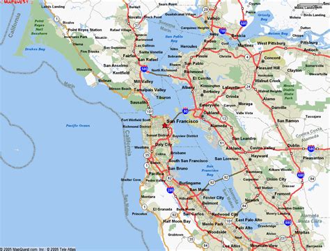 San Francisco On California Map World Map