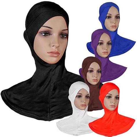 Women Full Cover Inner Muslim Cotton Hijab Cap Islamic Head Scarf Wear Hat Underscarfhead