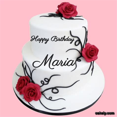 Friend Happy Birthday Maria Cake Birthday Cake With Name And Photo