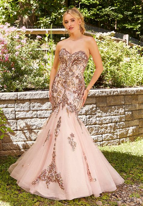 Beaded Lace And Tulle Mori Lee Prom Dress Morilee