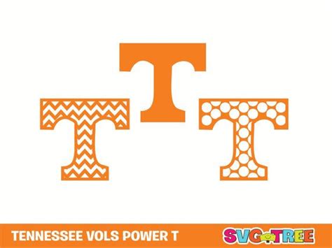 Tennessee Volunteers Power T Chevron Svg Dxf Vector Art By Svgtree 5