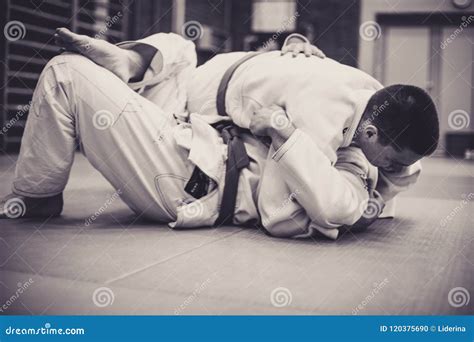 Two Young Males Practicing Judo Stock Photo Image Of Combat Arts