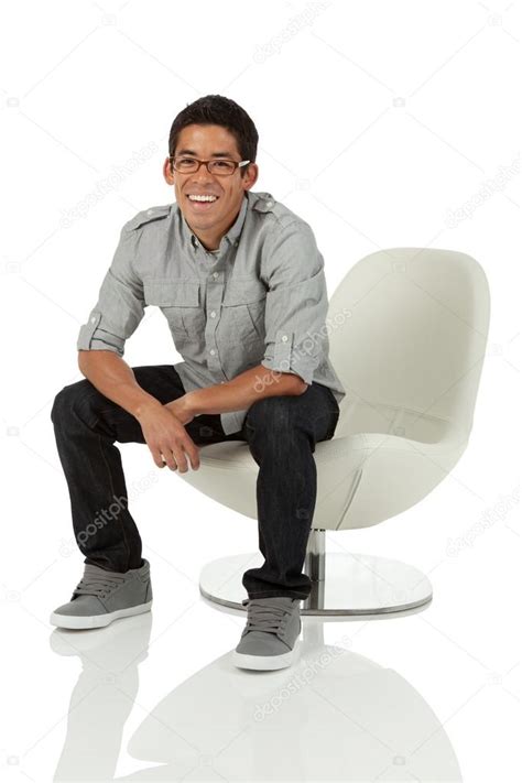 Man Leaning On The Back Of A Chair — Stock Photo © Tomsaga28 13535841