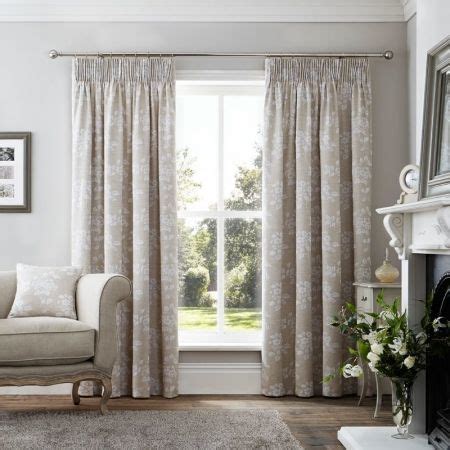 Headingham Ready Made Lined Curtains in Linen | Curtains, Pleated