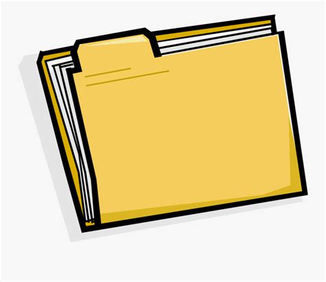 Vector Illustration Of File Folder Holds Loose Papers Free