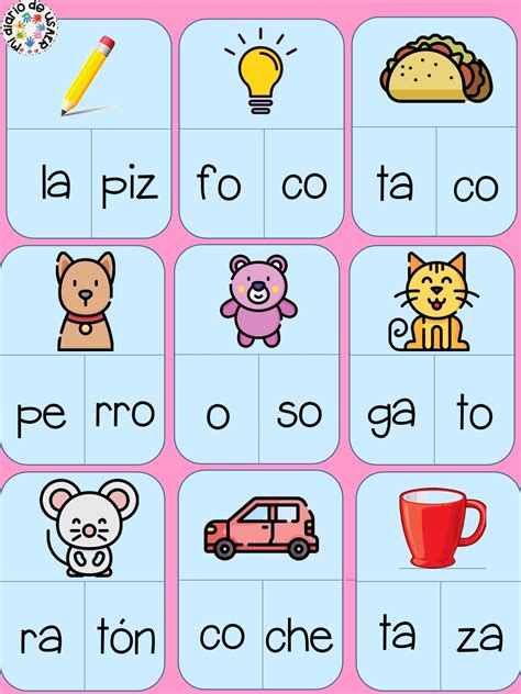 Fichas De Silabas Para Aprender A Leer Kulturaupice
