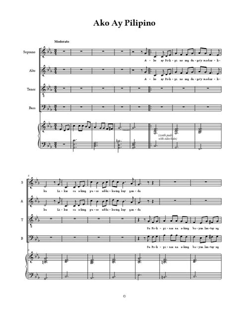 Ako Ay Pilipino Vocal Score Pdf