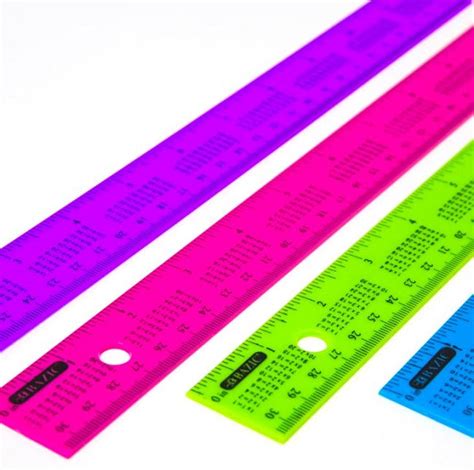 Bazic 12 30cm Ruler W Multiplication Prints 4pack