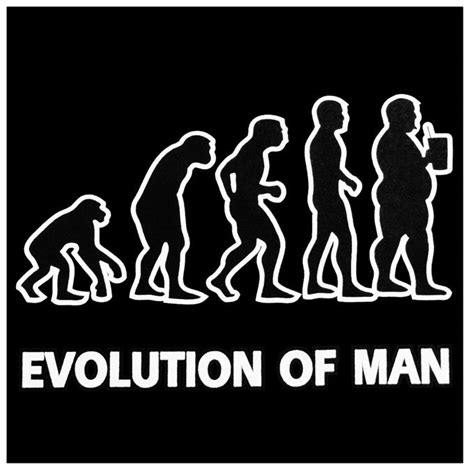Funny Novelty Tees Evolution Of Man T Shirt Bewild