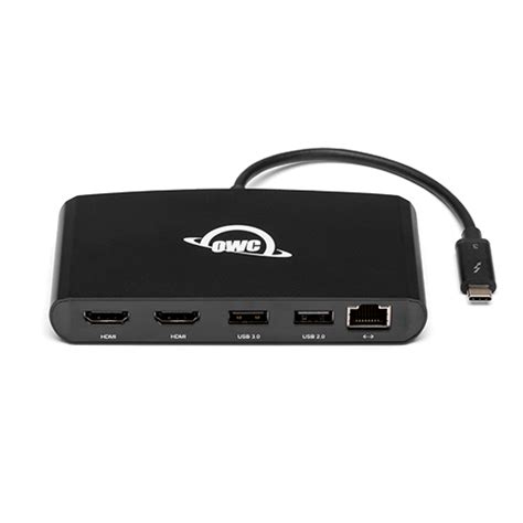 With the 13 ports you need, owc's new thunderbolt 3 dock brings unbelievable connectivity to your laptop through an included thunderbolt 3 cable, and, delivers charging power to your laptop and other devices, all at the fastest speeds possible. OWC 5-Port Thunderbolt 3 mini Dock - 2 x HDMI, 1 x... at ...