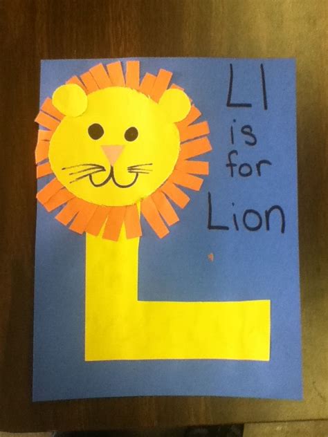 Letter L Animal Craft - CRAFT KWL