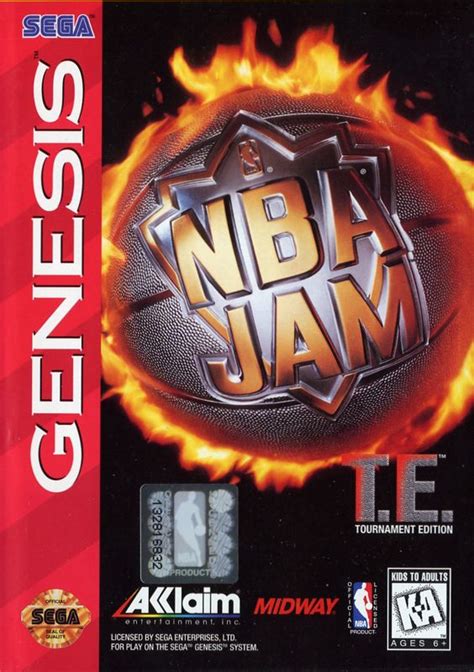 Nba Jam Tournament Edition 1995 Genesis Box Cover Art Mobygames