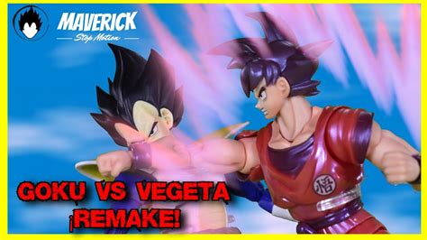 Goku 🆚 Vegeta ¡remake Goku Hace El Triple Kaioken Stop Motion