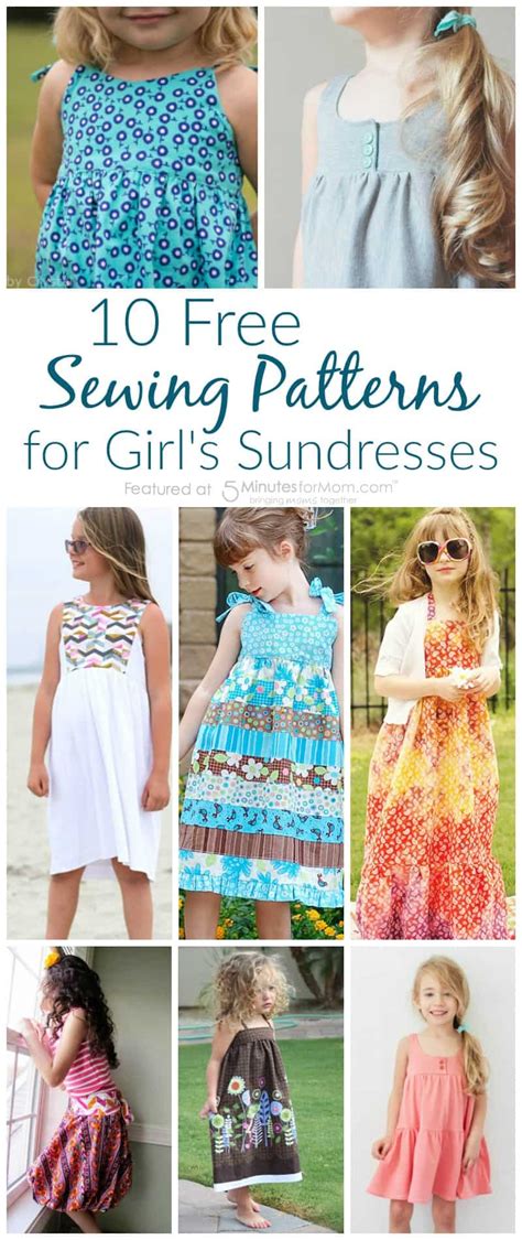 Summer is coming, be comfortable and ready for days at the pool or beach. 10 Fabulous and Free Sewing Patterns for Girl's Sundresses
