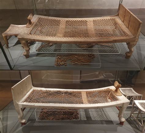 Oc Ancient Egyptian Beds Belonging To The Royal Architect Kha And His
