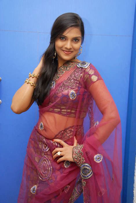 Telugu Actress Prakruthi Hot Saree Stills ~ World Actress Photos
