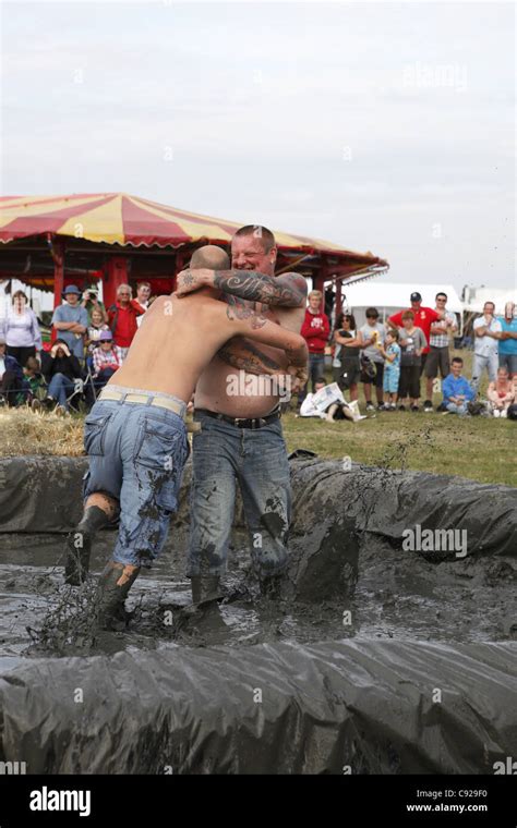 the quirky annual mud wrestling championships held at the lowland games festival end of july