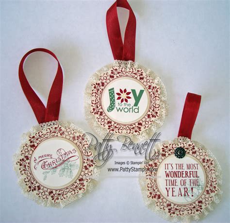 Stampin Up Christmas Ornament Idea Patty Stamps