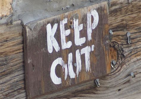 Keep Out Sign In Nevadaville Bradley Gordon Flickr