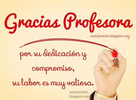 Palabras De Agradecimiento A Una Profesora O Profesor Por Su Labor