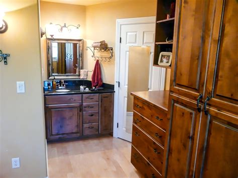 In theses rooms the sink is in the bedroom for convenience. Upscale Country Cabinets and Bedroom - Danilo Nesovic ...