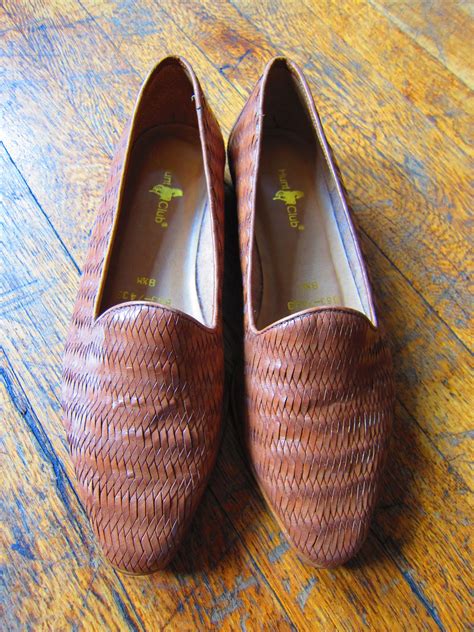 Laws Of General Economy Natural Tan Woven Leather Flats