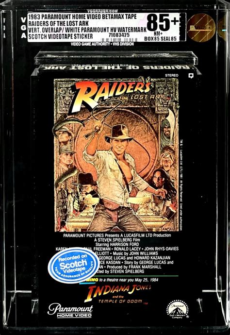 Indiana Jones And The Temple Of Doom Vhs Tape Factory Sealed New