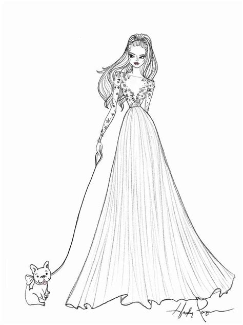 Exclusive Wedding Dress Sketches by Designers Hayley Paige ... Fashion drawing (john hopkins) 2.