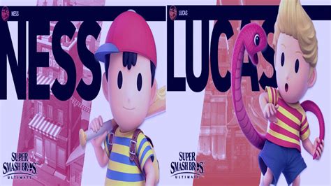 Super Smash Bros Ultimate Concept Theme Ness Vs Lucas Determined