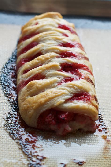 Remove half the pastry from the cling film. Homemade Strawberry Crossover Puff Pastries | Cook'n is ...
