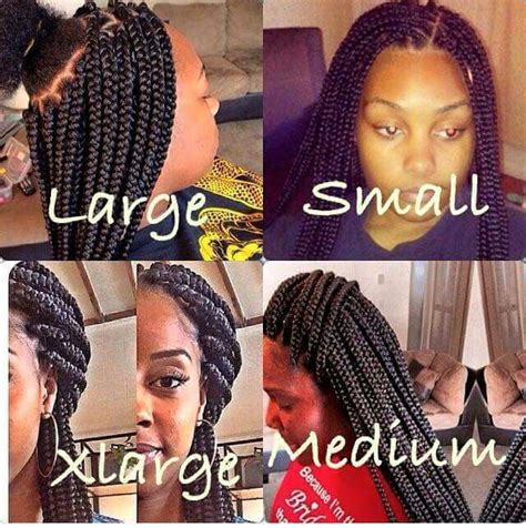 The Complete Guide To Box Braid Sizes Box Braids Size