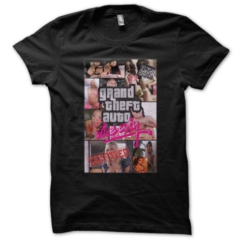 T Shirt Grand Theft Auto Vice City Parody Black
