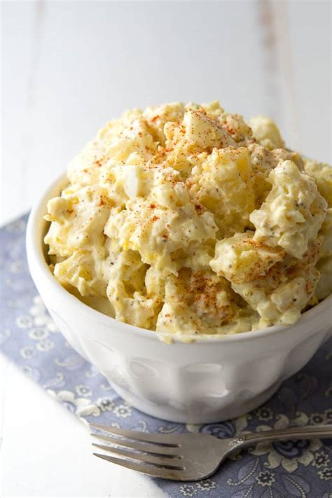 Pour the dressing over the potatoes and stir to combine. Classic Potato Salad Recipe - Easy Potato Salad with Egg