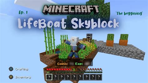 Minecraft Lifeboat Skyblock Ep 1 The Beggining Minechaft6549