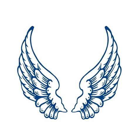 Simple Angel Wings Drawing Free Download On Clipartmag