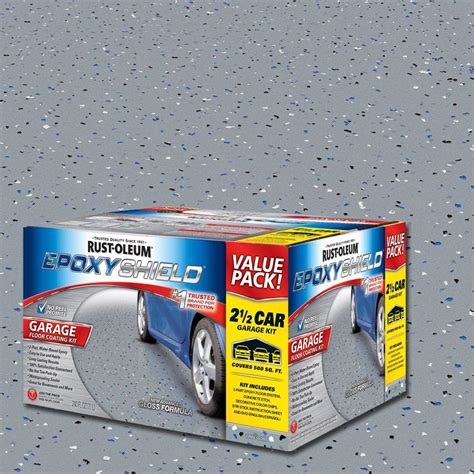 Using rustoleum epoxy shield for your basement. Rust-Oleum EpoxyShield 2 gal. Gray Garage Floor Epoxy ...