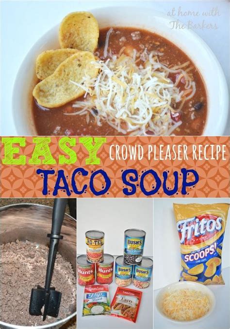 Easy Crowd Pleaser Taco Soup Football The Ojays And Taco Soup