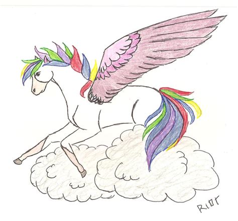 Rainbow Pegasus By Hazelleg On Deviantart