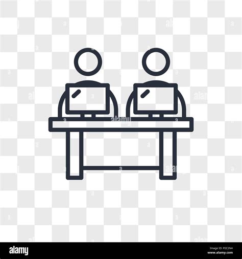 Coworking Space Vector Icon Isolated On Transparent Background