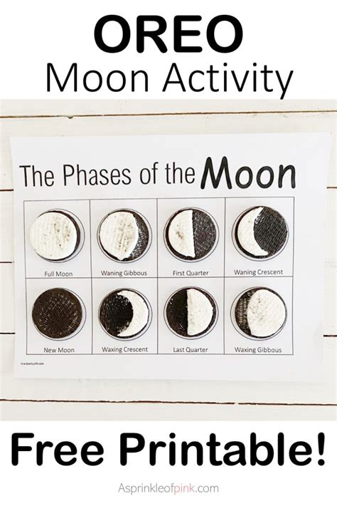 Oreo Moon Activity Free Printable