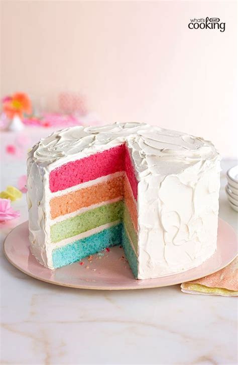 Choose from decadent bakes, cheesecakes, tarts, chocolate egg brownies and other springtime favourites. Rainbow Layer Cake | Recipe | Rainbow layer cakes, Easy ...